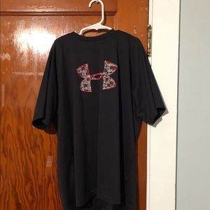 Under Armour Black and Red Shirt